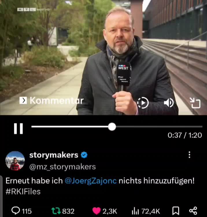 RTL West Chef Jörg Zajonc über Corona und RKI