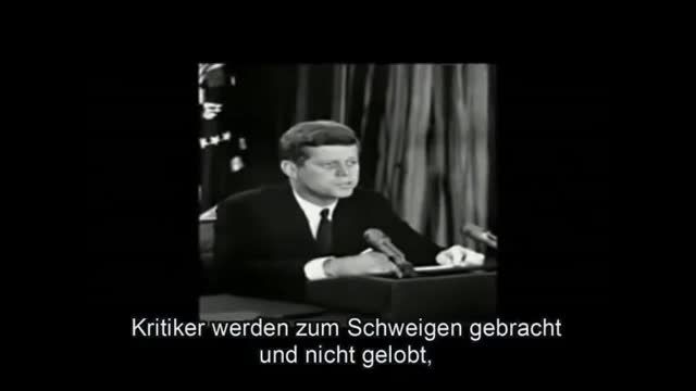 Letzte Rede von John F.Kennedy bevor er ermordet wurde.