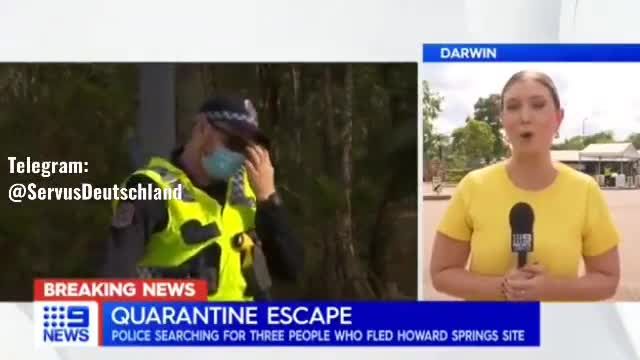 Katastrophe in Australien - Drei Ungeimpfte sind aus einem Corona-Quarantäne-Lager ausgebrochen! Ein Großaufgebot der Polizei fahndet nach den flüchtigen Verbrechern und Volksschädlingen
