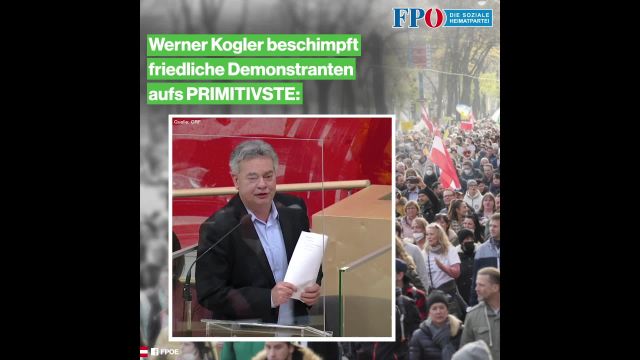 Werner Kogler beschimpft friedliche Demonstranten aufs PRIMITIVSTE!