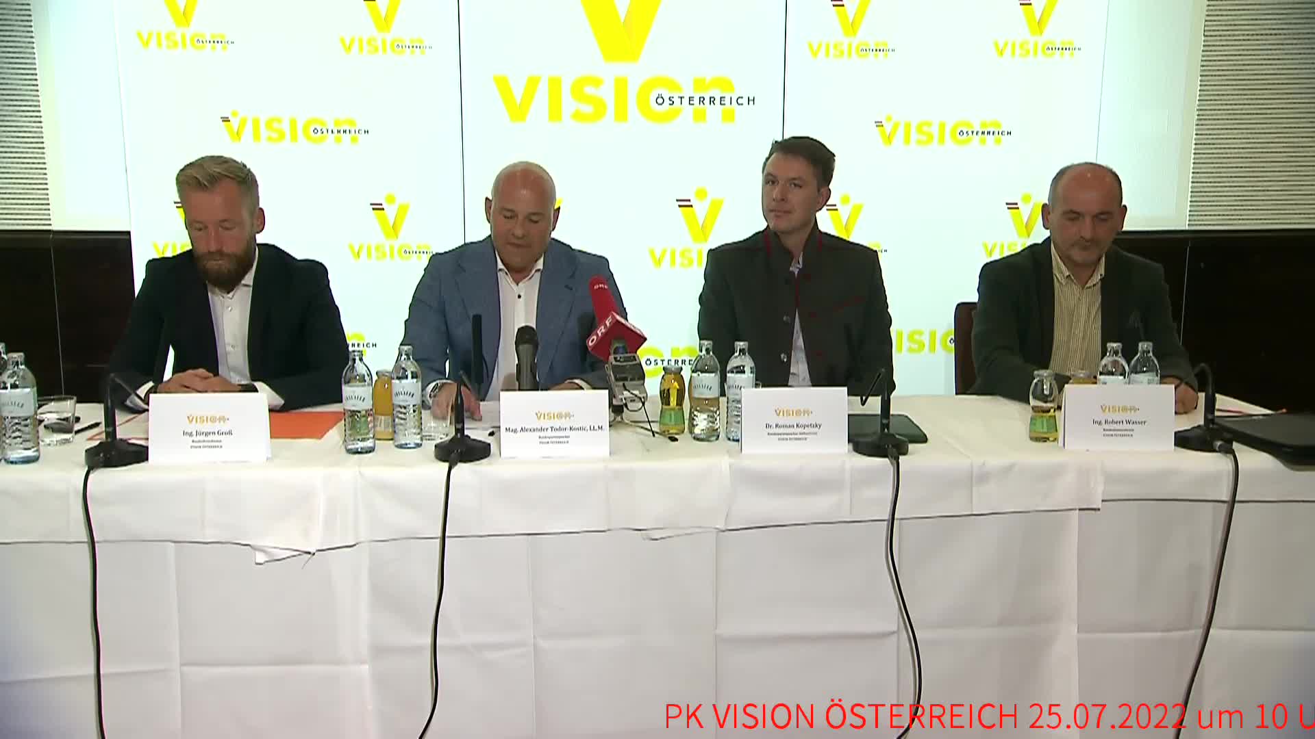 Vision Österreich - Pressekonferenz vom 25.7.2022