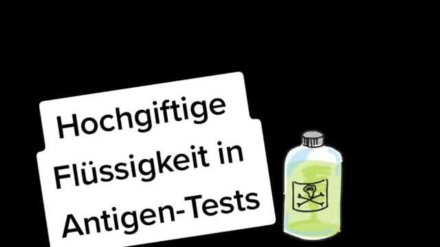 Hochgifte Flüssigkeit in Antigen-Tests