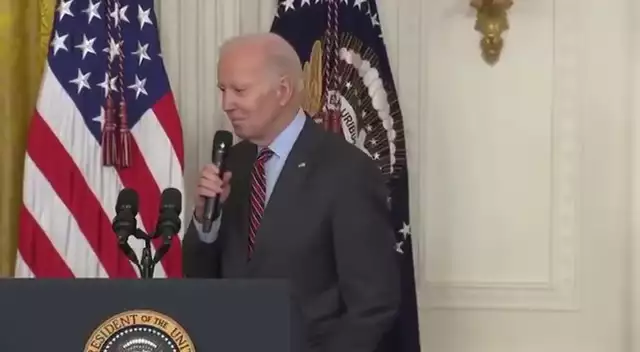 Joe Biden kommt, weil es Eis gibt