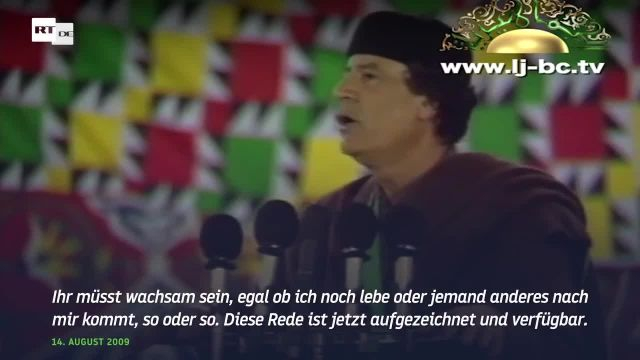 Gaddafi- ''Die NATO will Russland besetzen und die Rohstoffe stehlen''